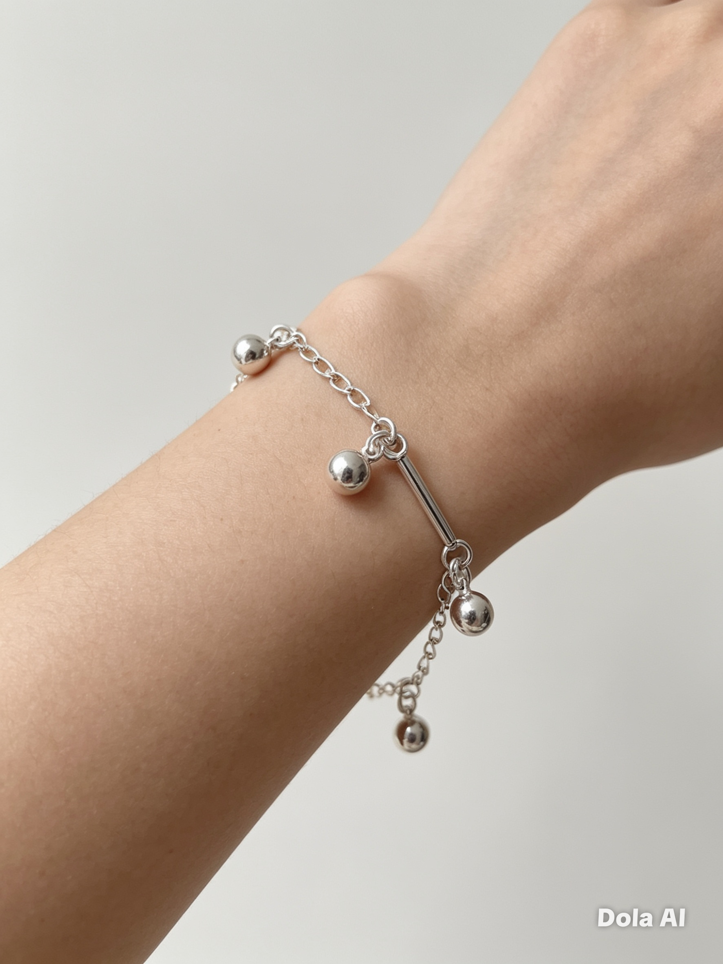 Pulsera borlas plata (pul3-pl)