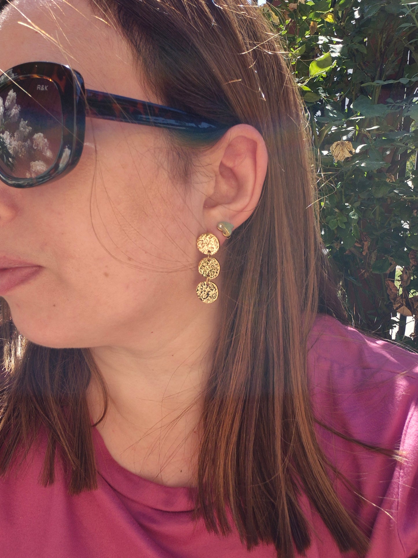 Aros Amaya dorados (ar-57)