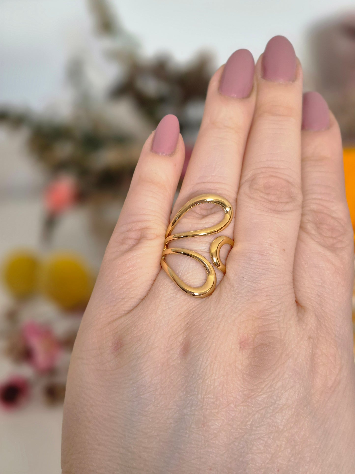 Anillo capricho dorado (an-30)