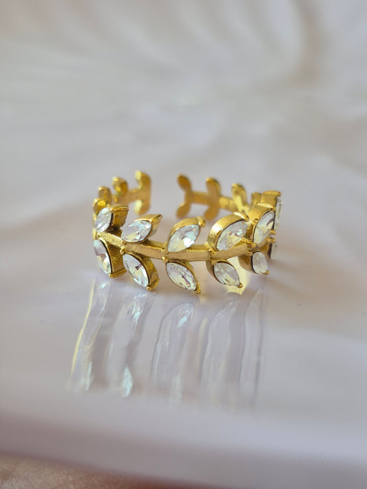 Anillo hojas de sol (an-31)