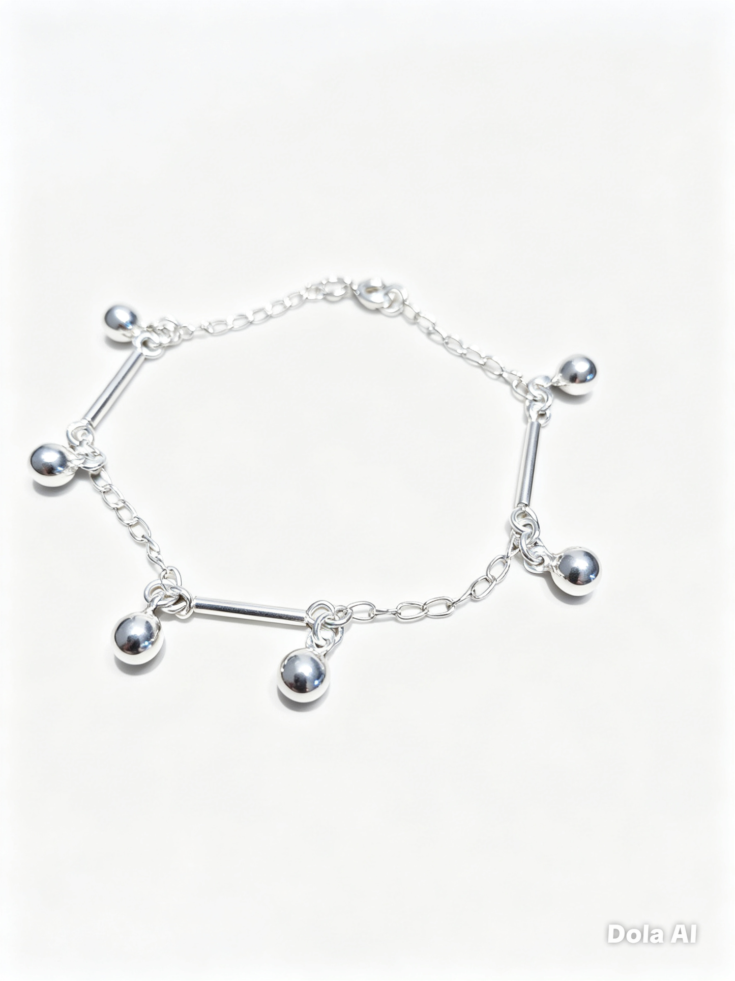 Pulsera borlas plata (pul3-pl)