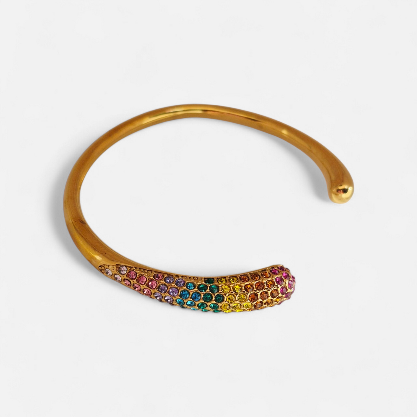 Brazalete arcoíris dorado (pul-23)