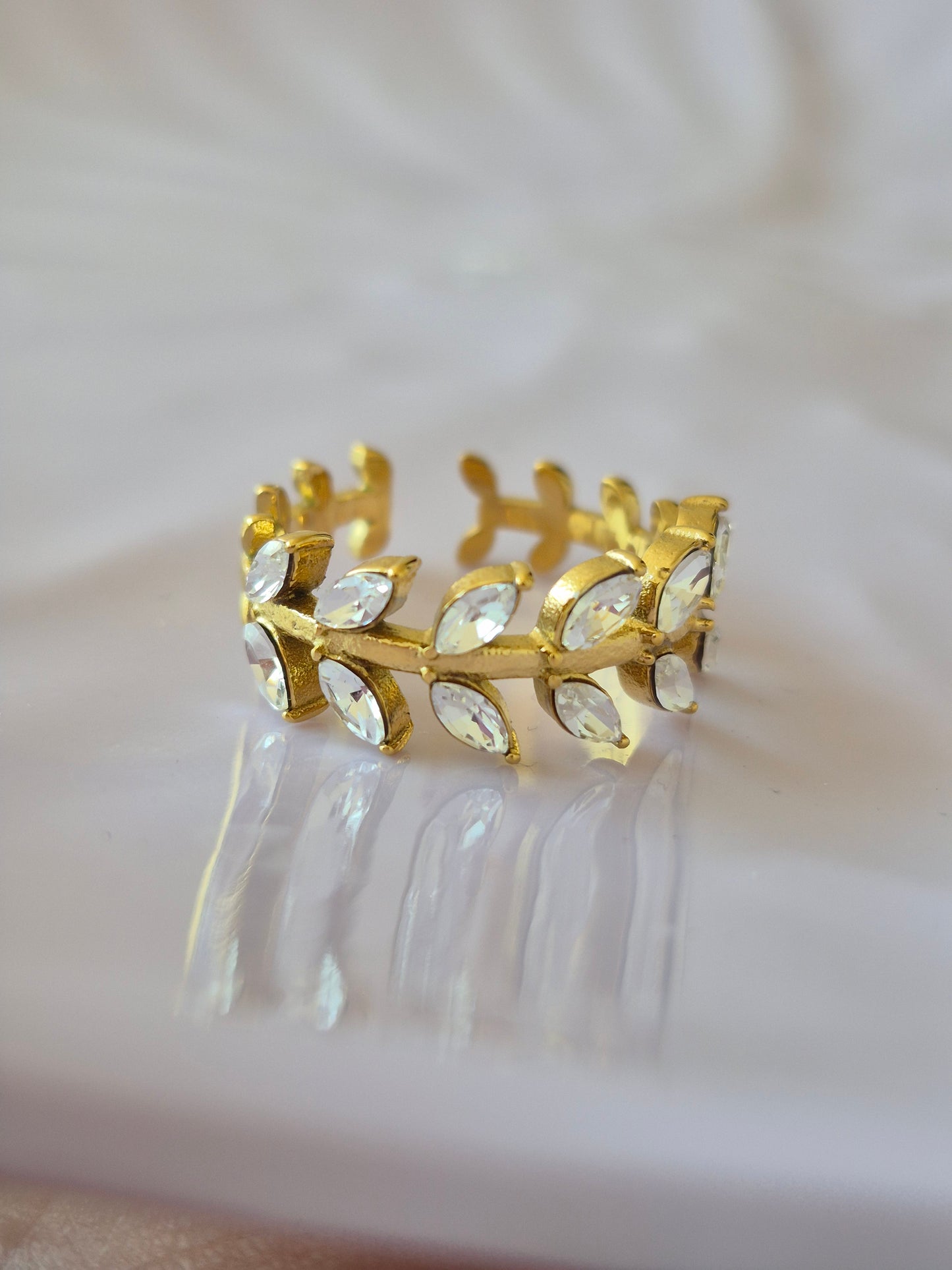 Anillo hojas de sol (an-31)