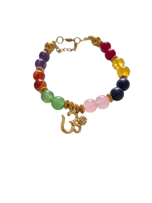 Pulsera siete chacras om (pul-32)