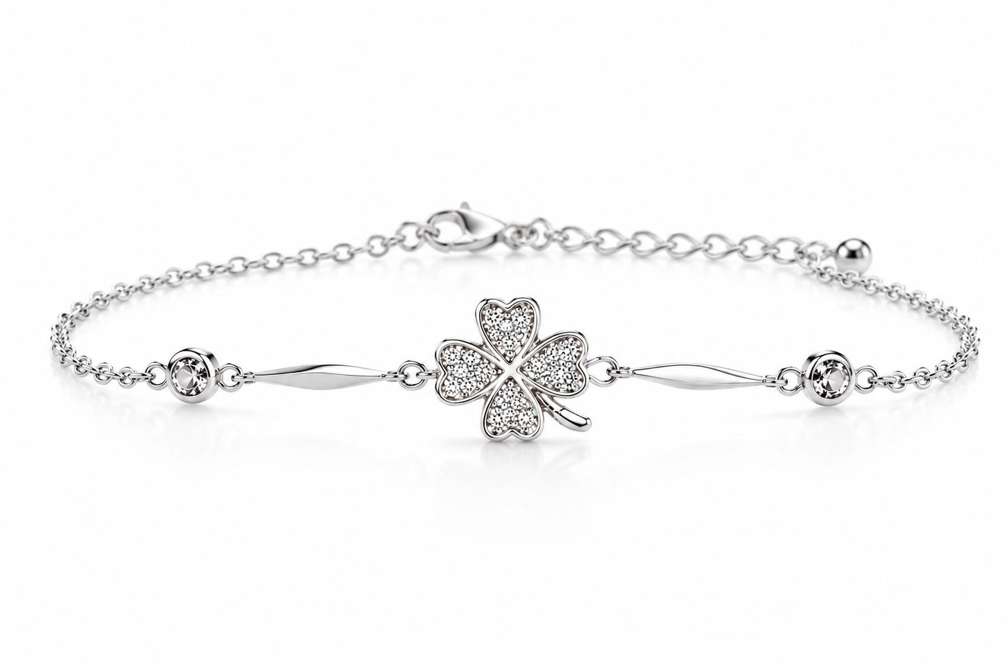 Pulsera trébol mágico plata (pul-5pl)