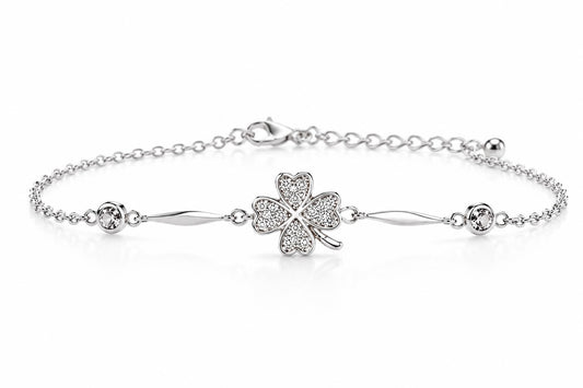 Pulsera trébol mágico plata (pul-5pl)
