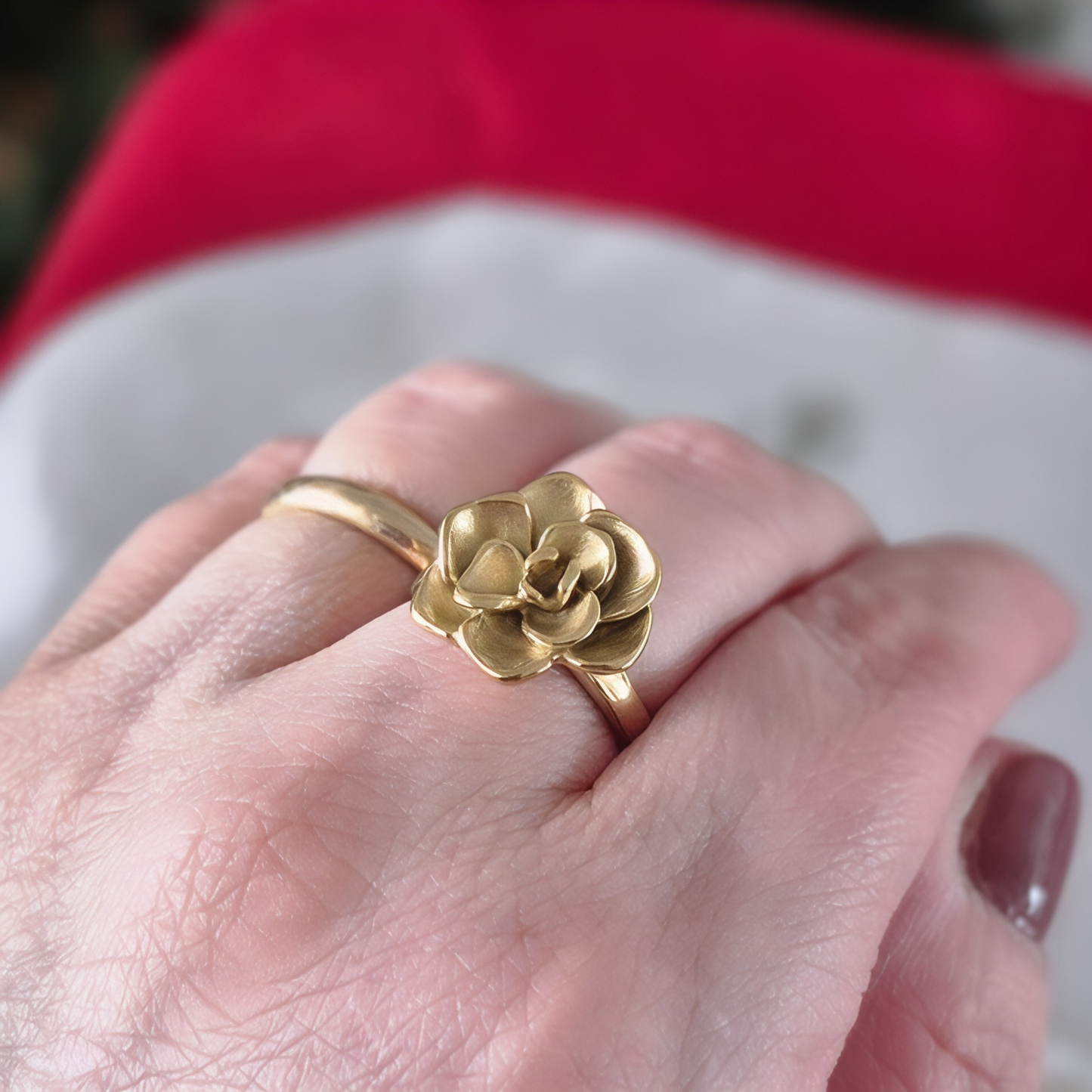 Anillo Florencia dorado (an-24)