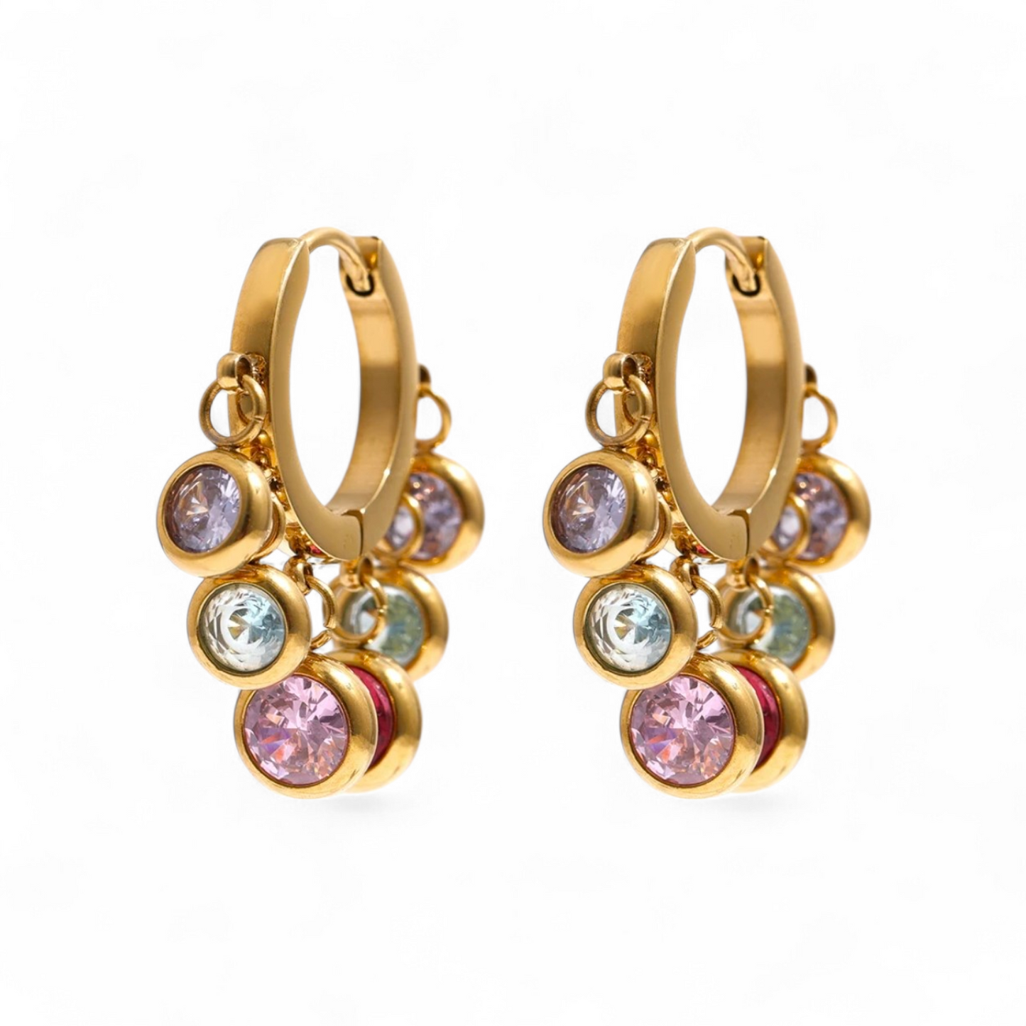 Aros fantasía colores dorado (ar-47)