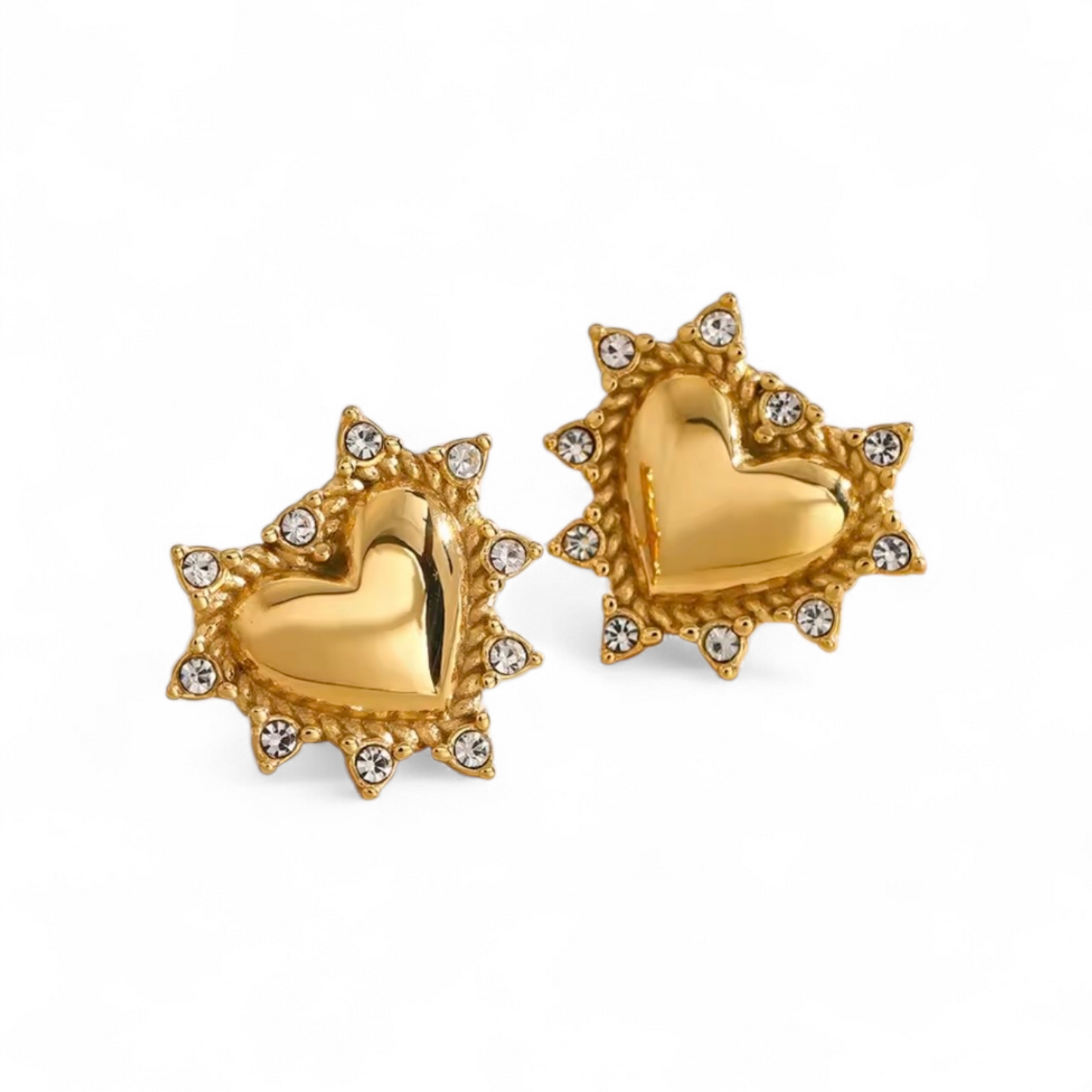 Aros corazones brillante (AR-52)