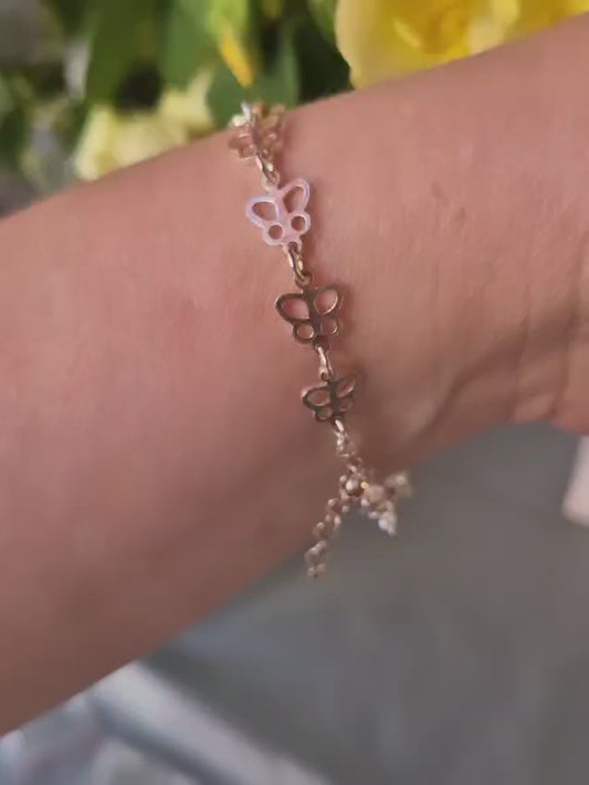 pulsera ronda de mariposas( pul4pl)