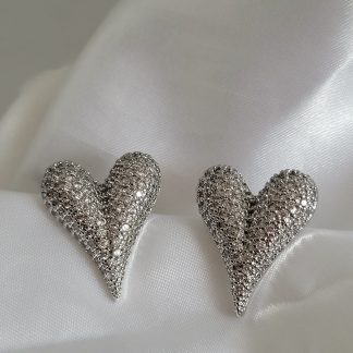 Aros corazón grandes