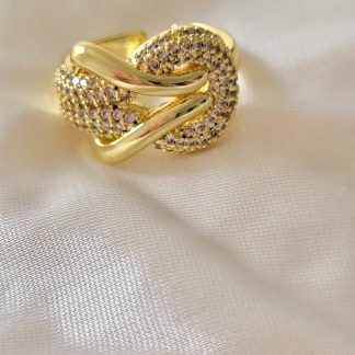 anillo nudo gold circones (AN-6)