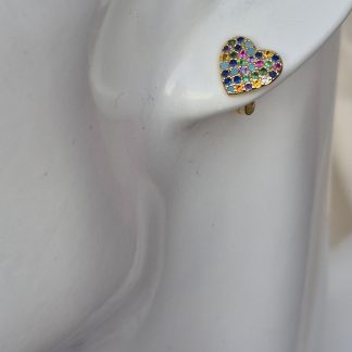 Aros corazón multicolor (AR-16)