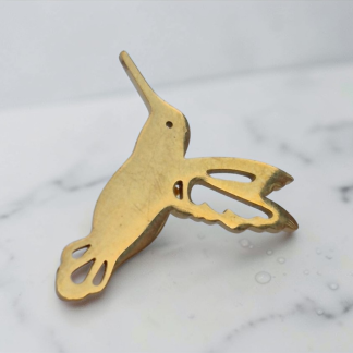 prendedor colibrí dorado (pr-1)